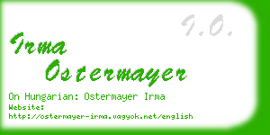 irma ostermayer business card